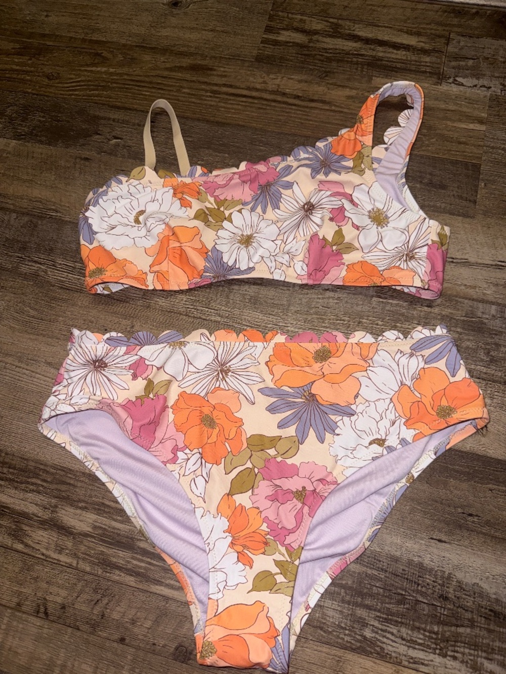 CUPSHE floral bikini, size Large